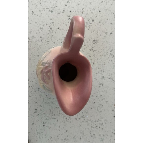 Vintage Hull Pottery  Miniature Ewer Pitcher 5 Inches Magnolia Yellow Pink Blue - Picture 5 of 7